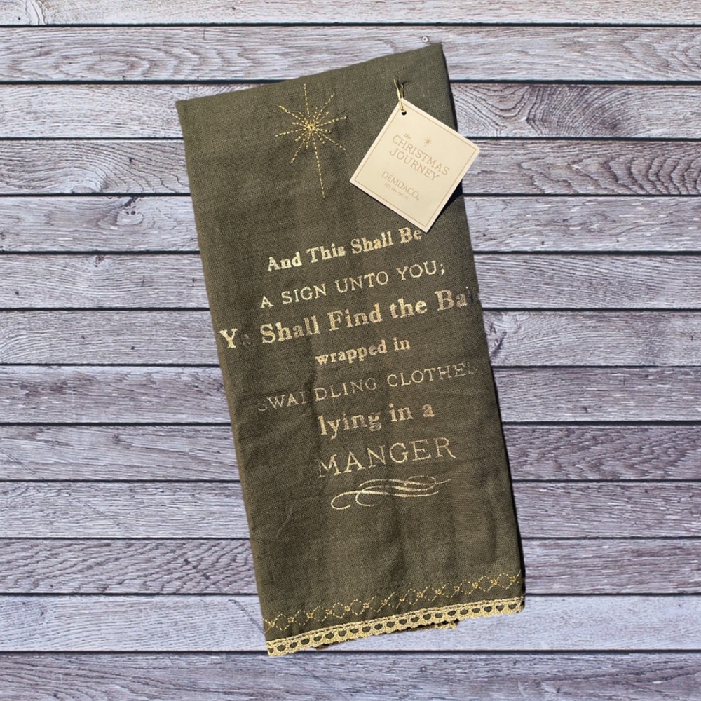 Demdaco The Christmas Journey Tea Towel